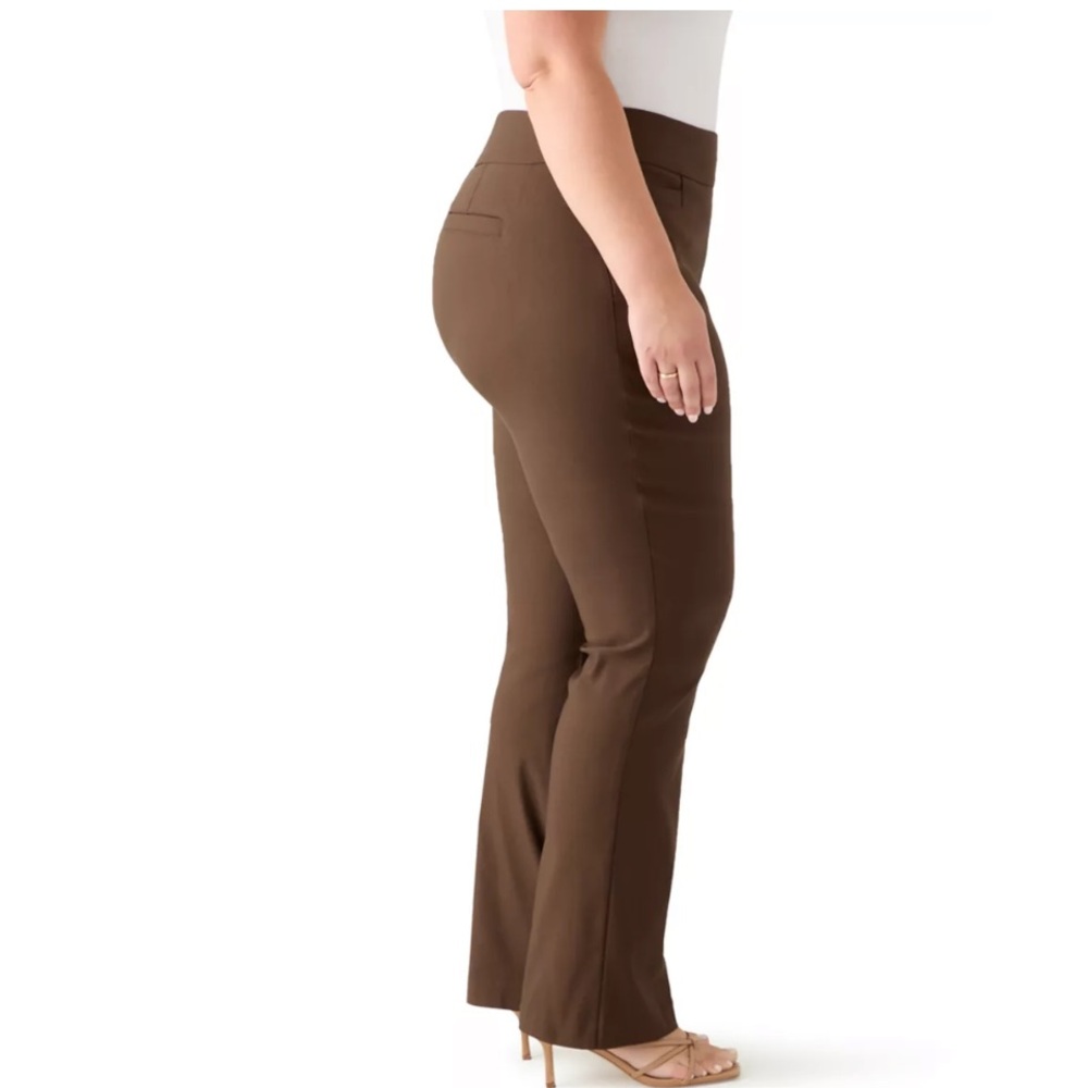 Kim Rogers Espresso Roast No Gap Tummy Control Pants in Espresso Roast
